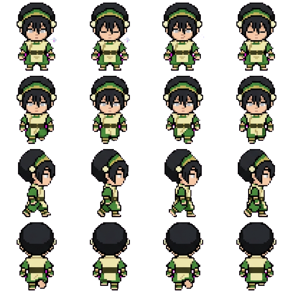 Toph Beifong movement sprite