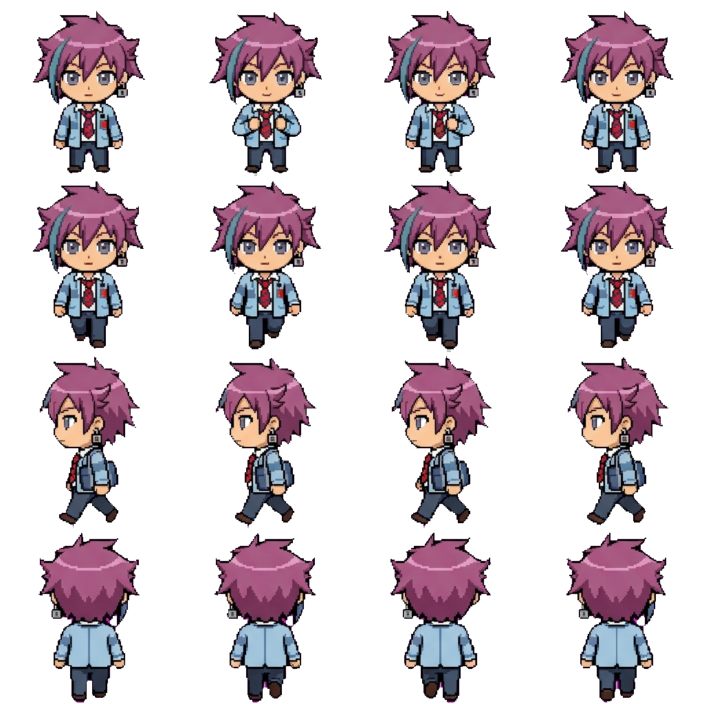 Jun hiiragi movement sprite