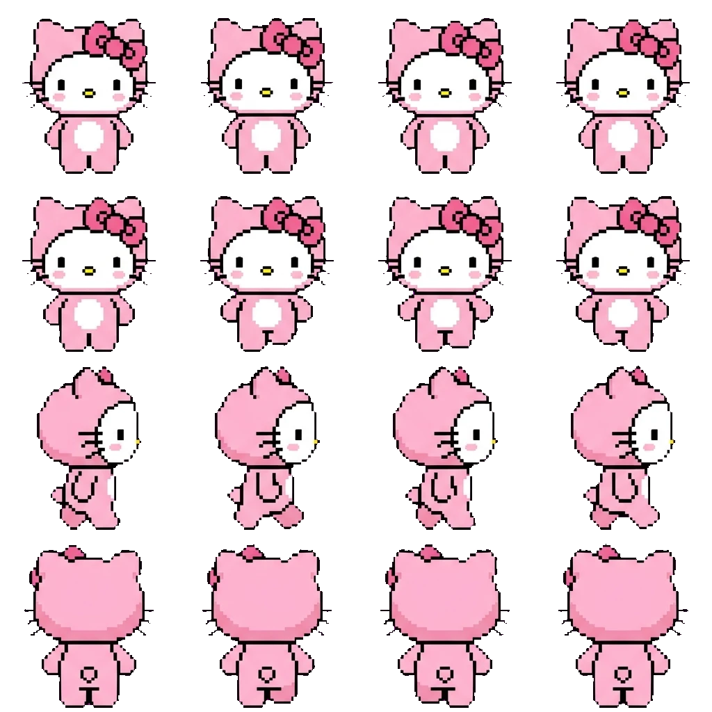 Hello Kitty movement sprite