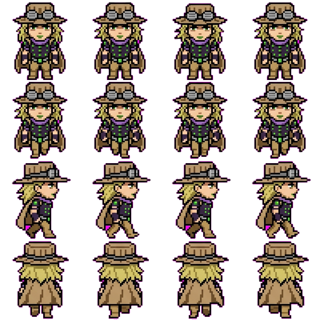 Gyro Zeppeli movement sprite
