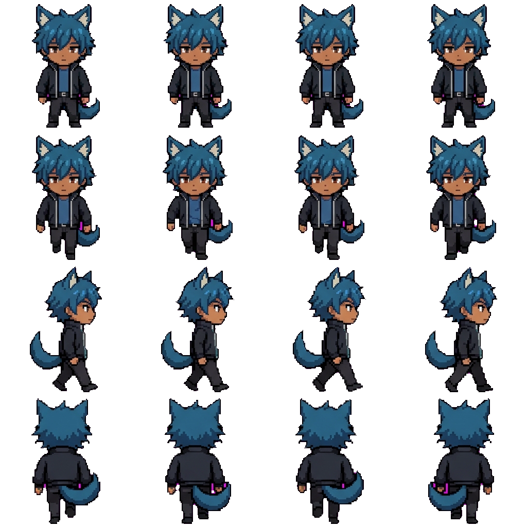 Blue movement sprite