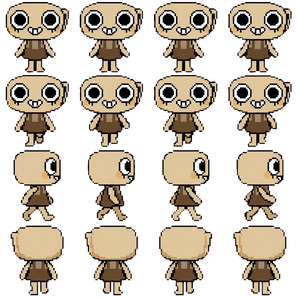 Shelly movement sprite