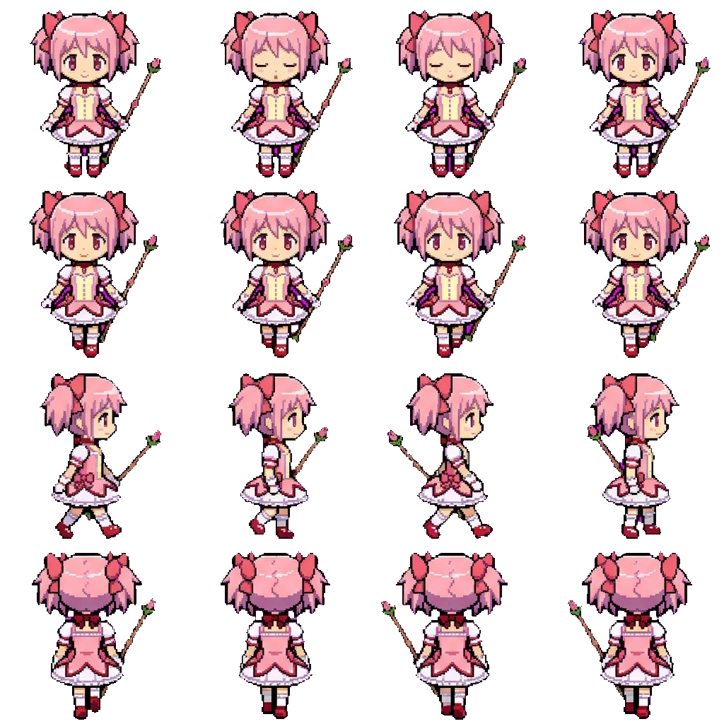 Madoka Kaname movement sprite