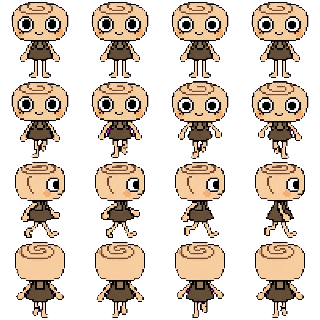 Shelly movement sprite