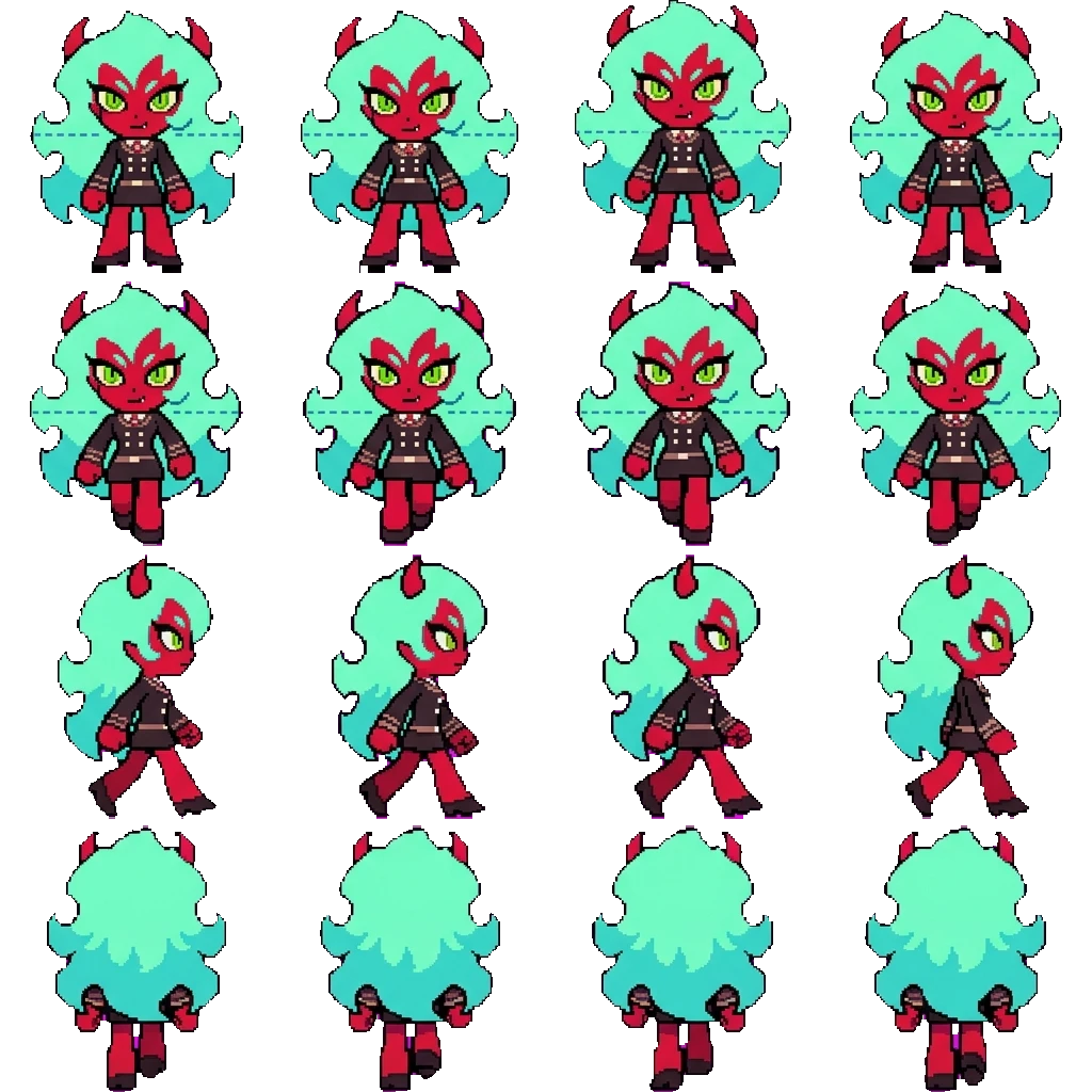 Scanty movement sprite