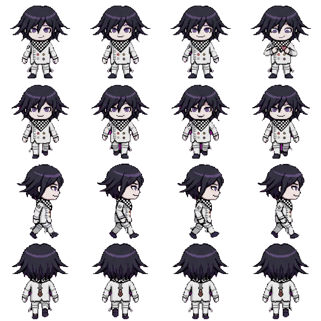 Kokichi Ouma movement sprite