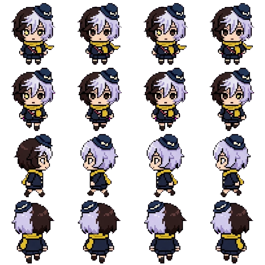 Kyūsaku Yumeno movement sprite