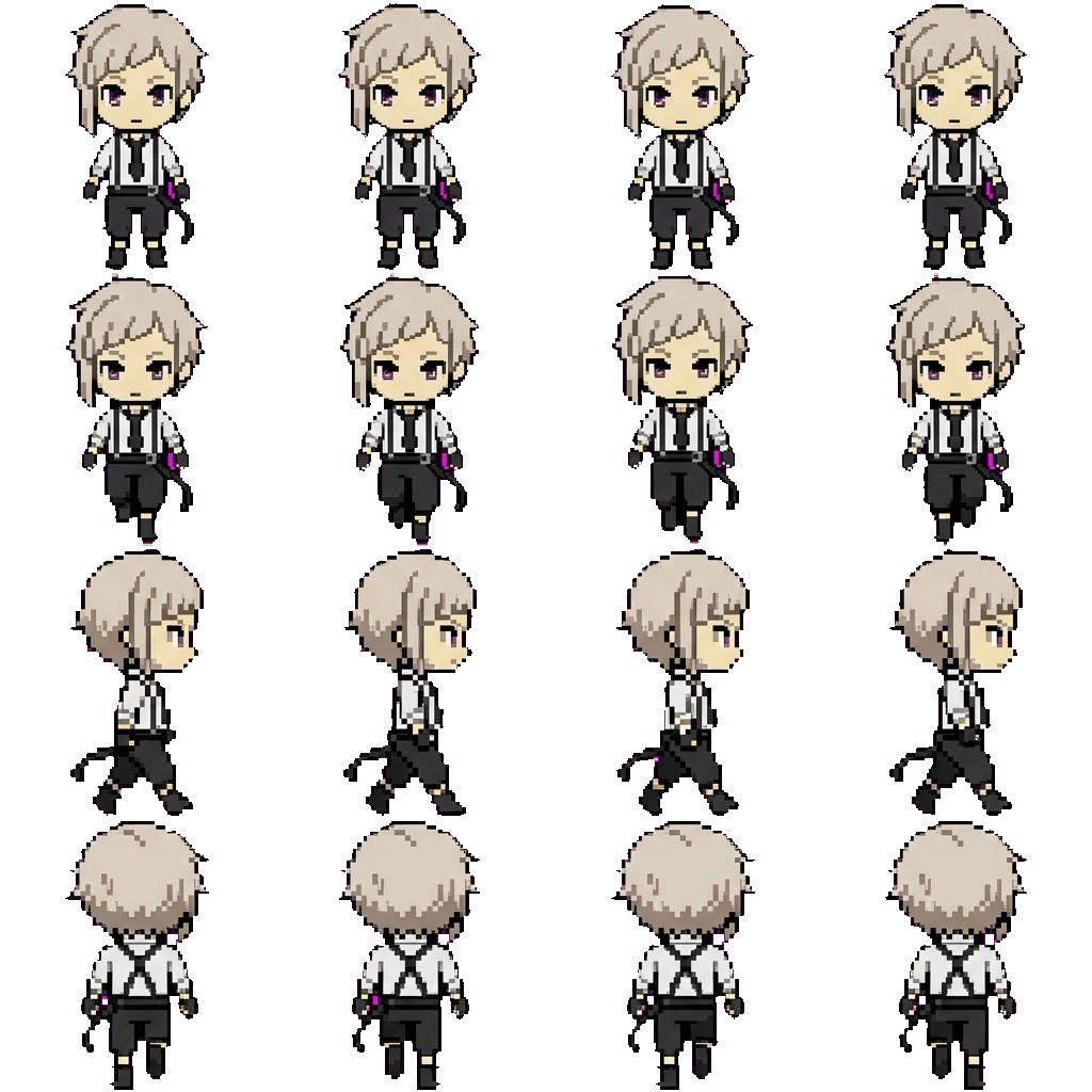 Ацуши Накадзима movement sprite