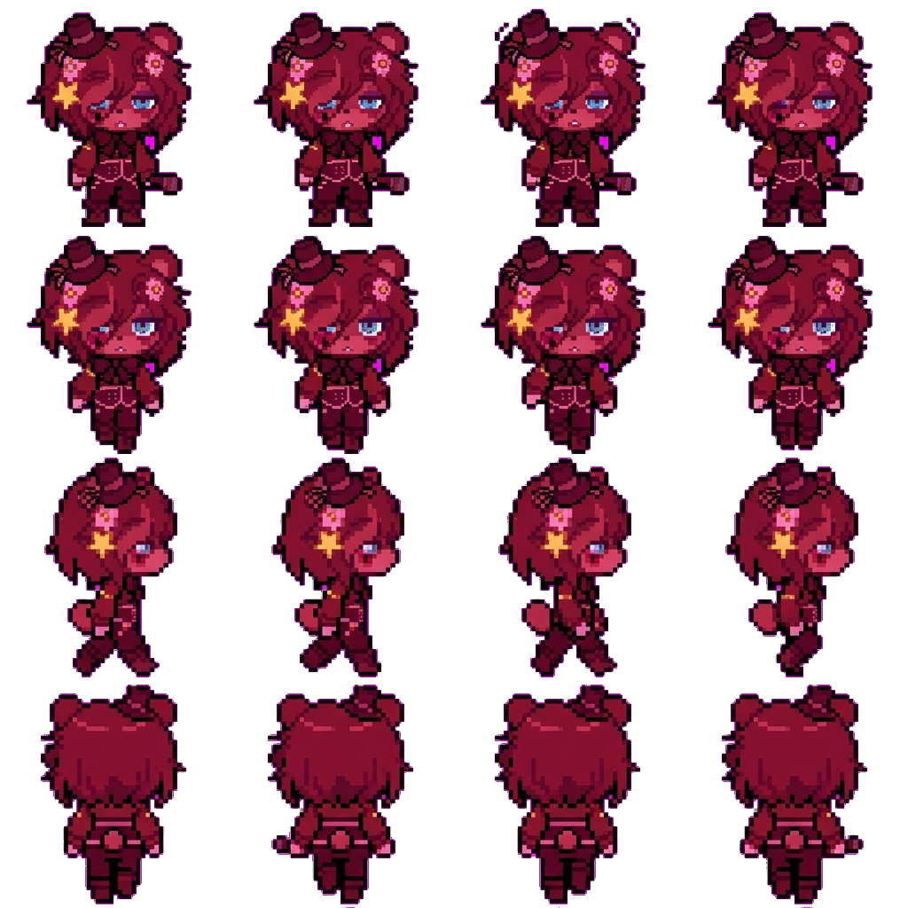 Freddy Fazbear movement sprite