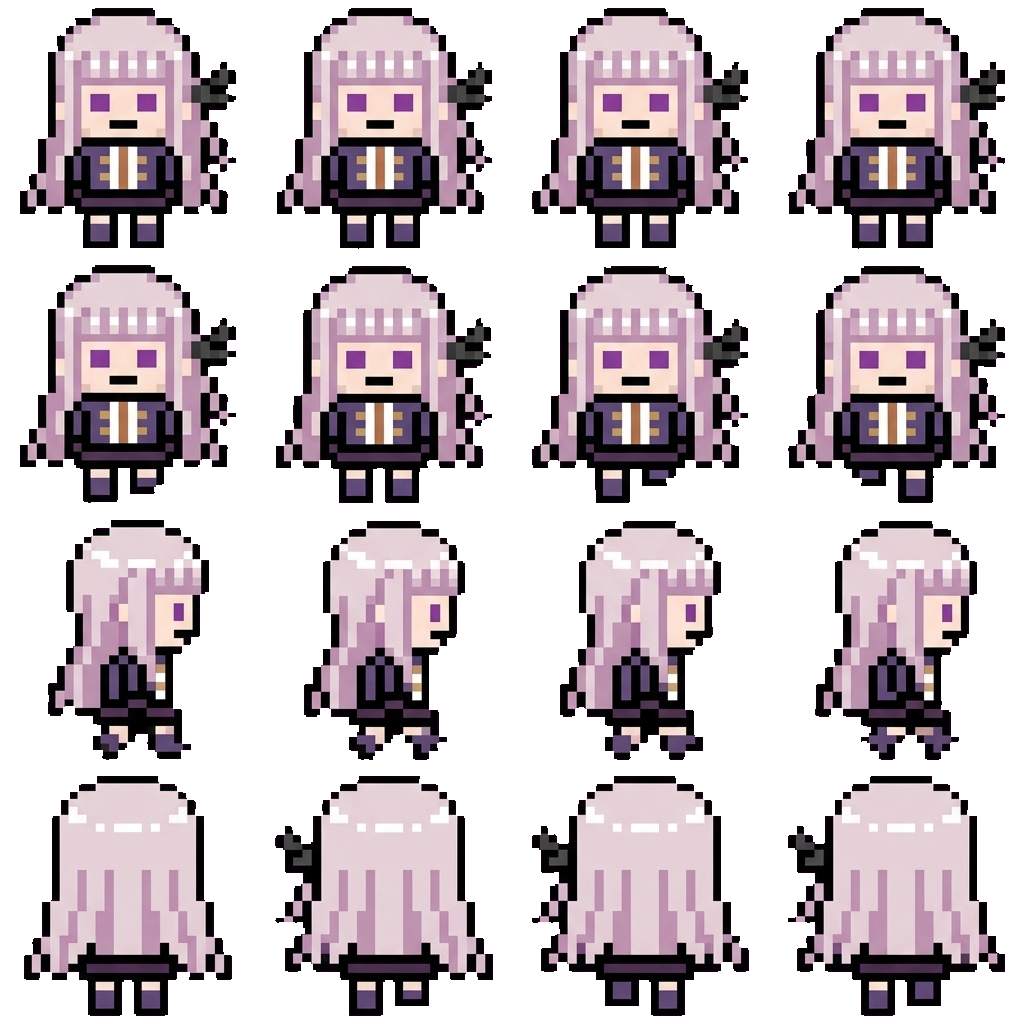 Kyoko Kirigiri movement sprite