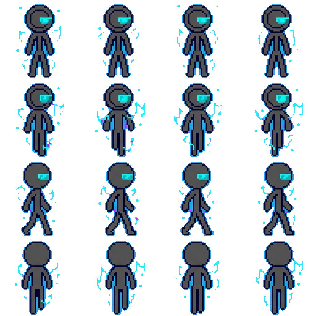 Victim/Hacker movement sprite