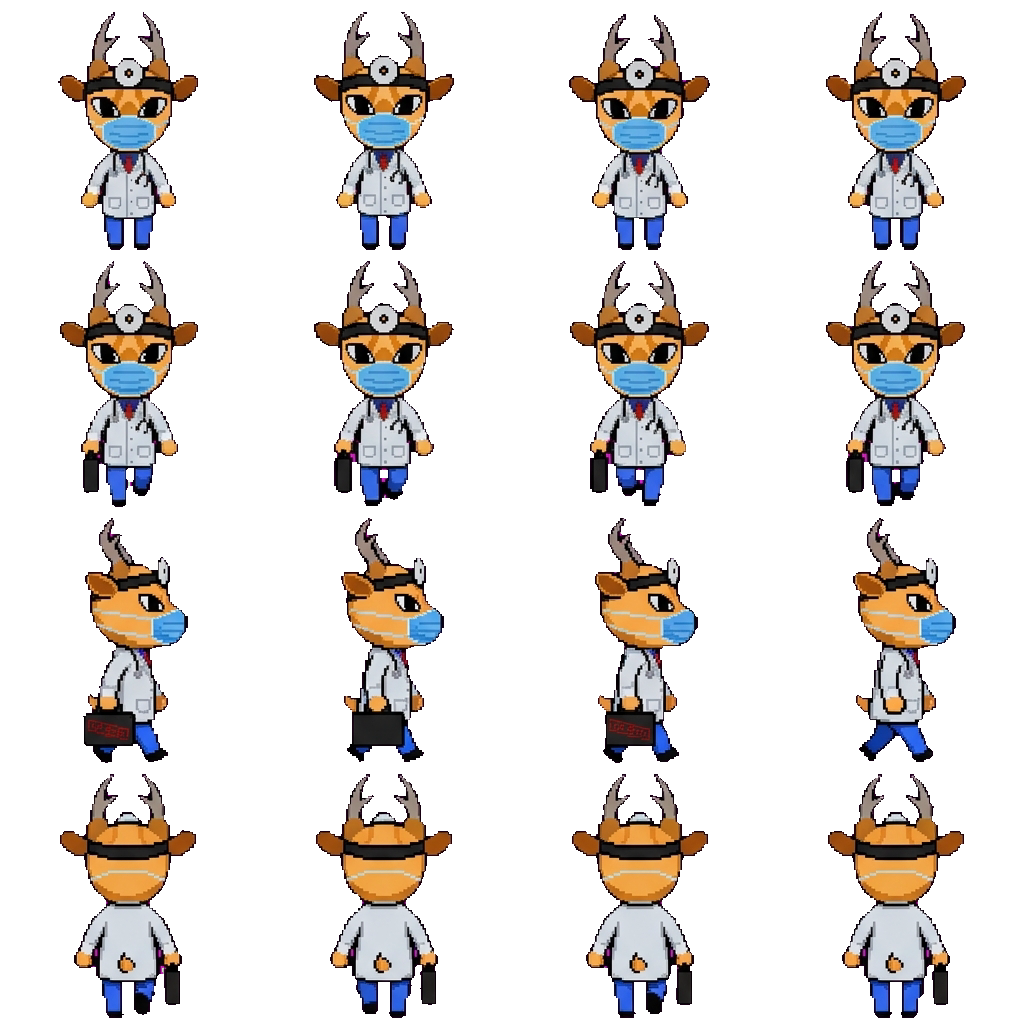 Dr. Harlow movement sprite