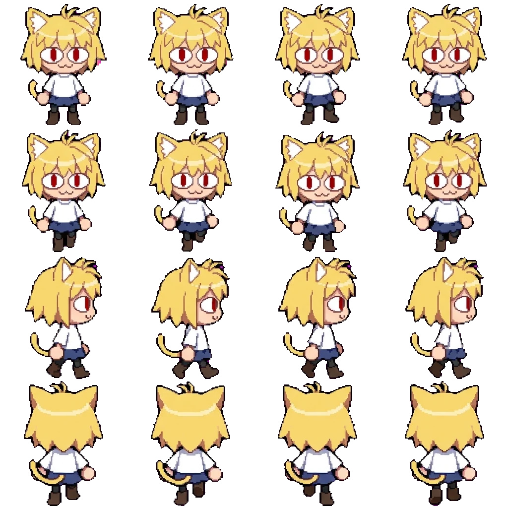 Neko-Arc movement sprite