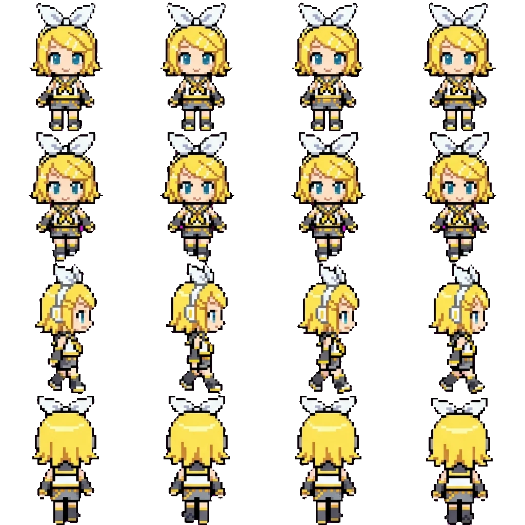 Kagamine Rin movement sprite