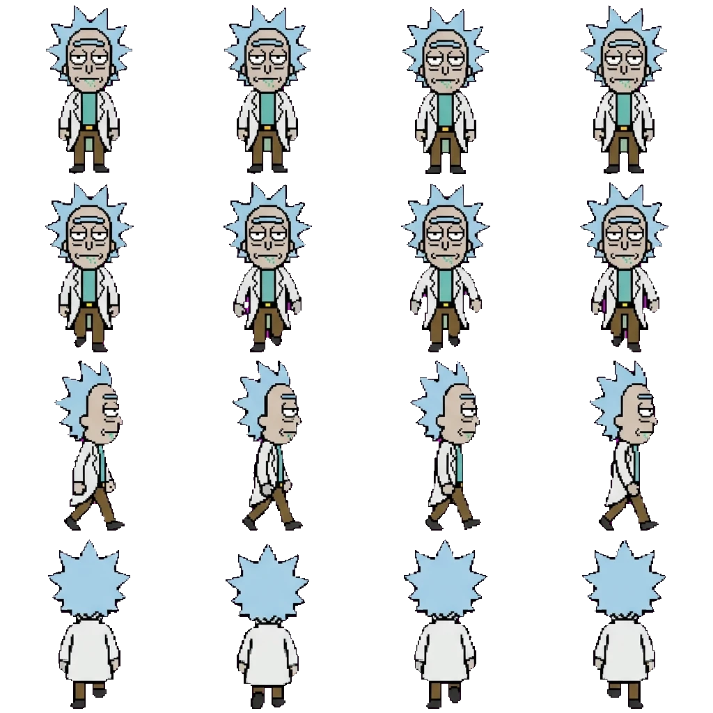Rick C137 movement sprite