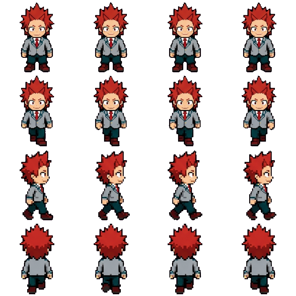 Eijirou Kirishima movement sprite