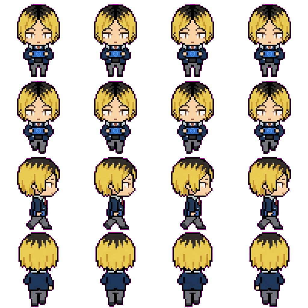 Kenma Kozume movement sprite
