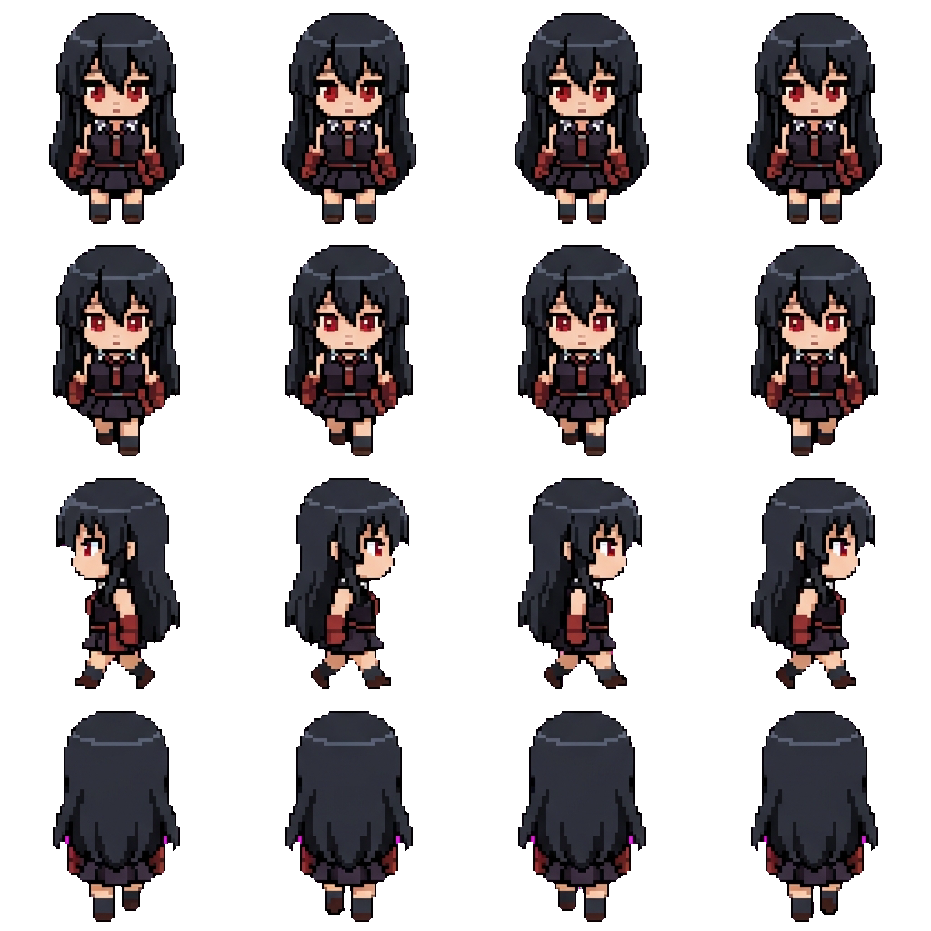 Akame movement sprite