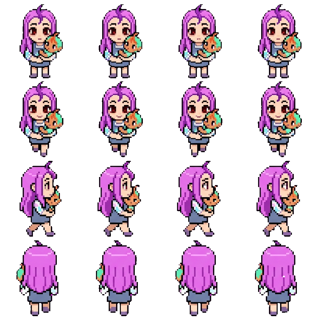 Meg movement sprite