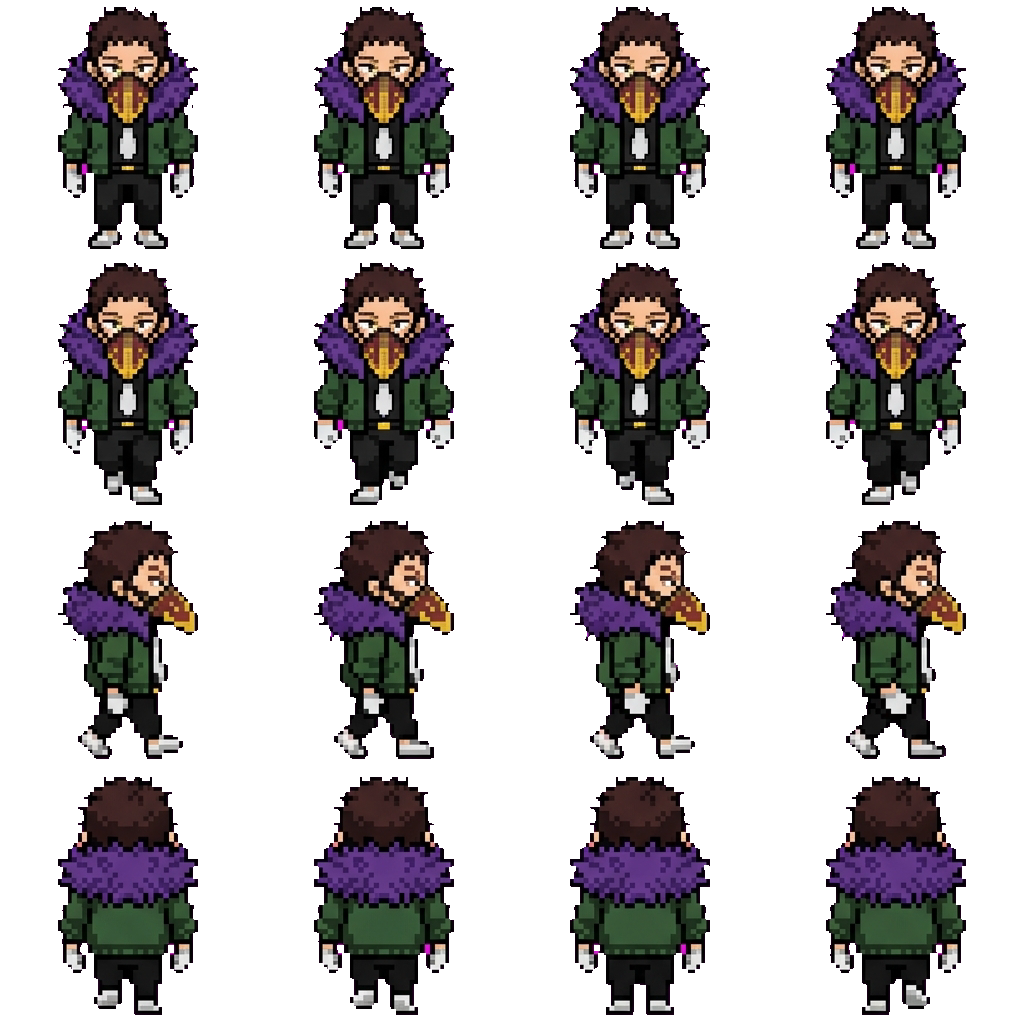 Kai Chisaki movement sprite