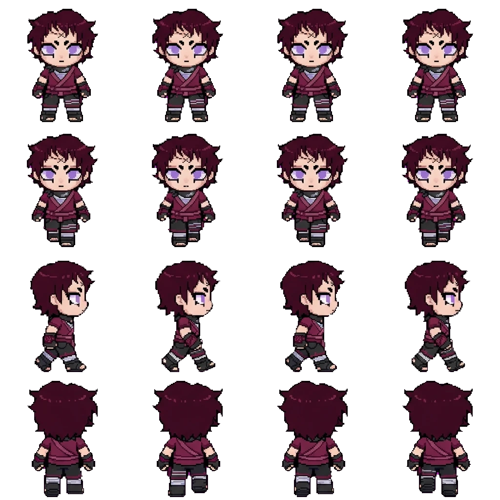 Michi Hyuga movement sprite
