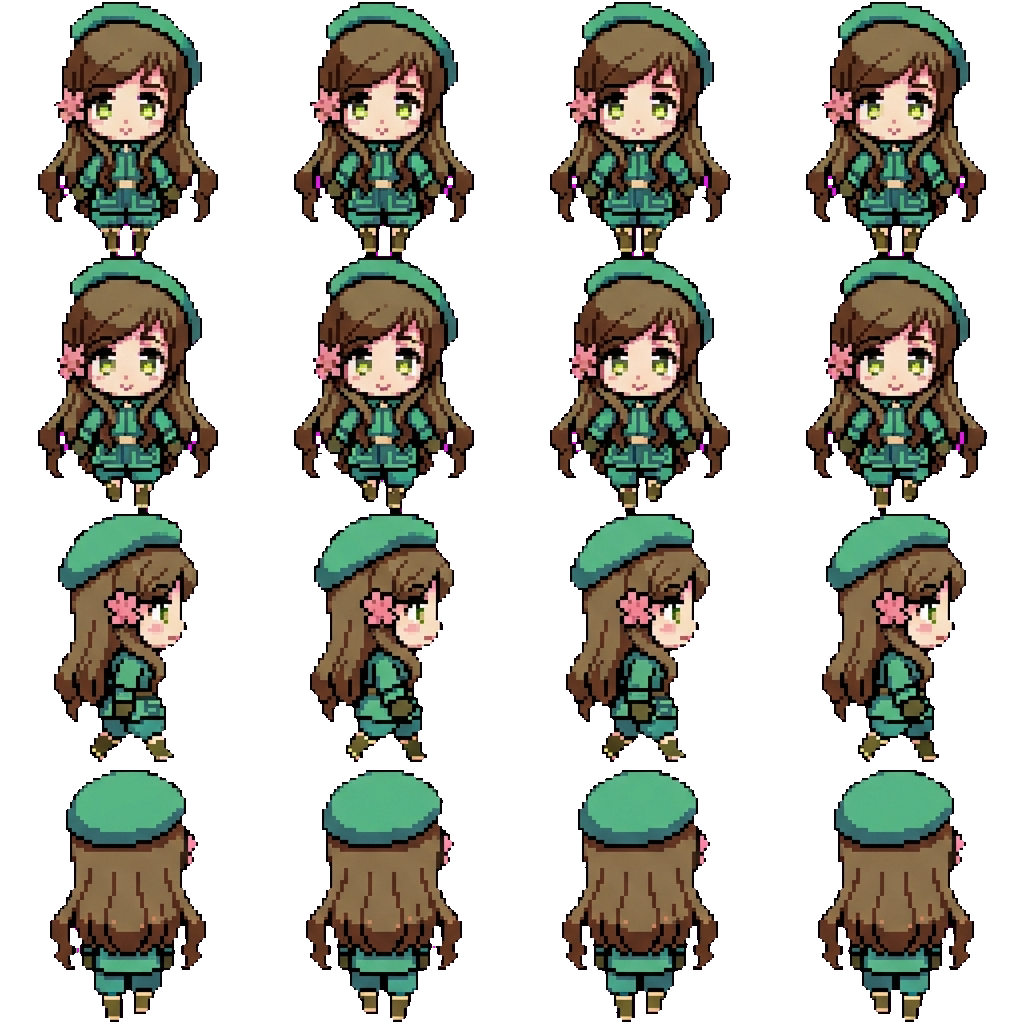 Miss Hungary movement sprite