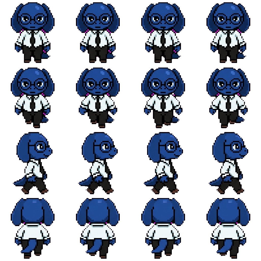 Secretary movement sprite