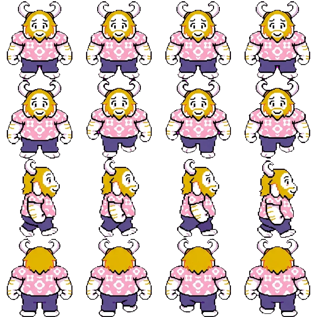 Asgore movement sprite