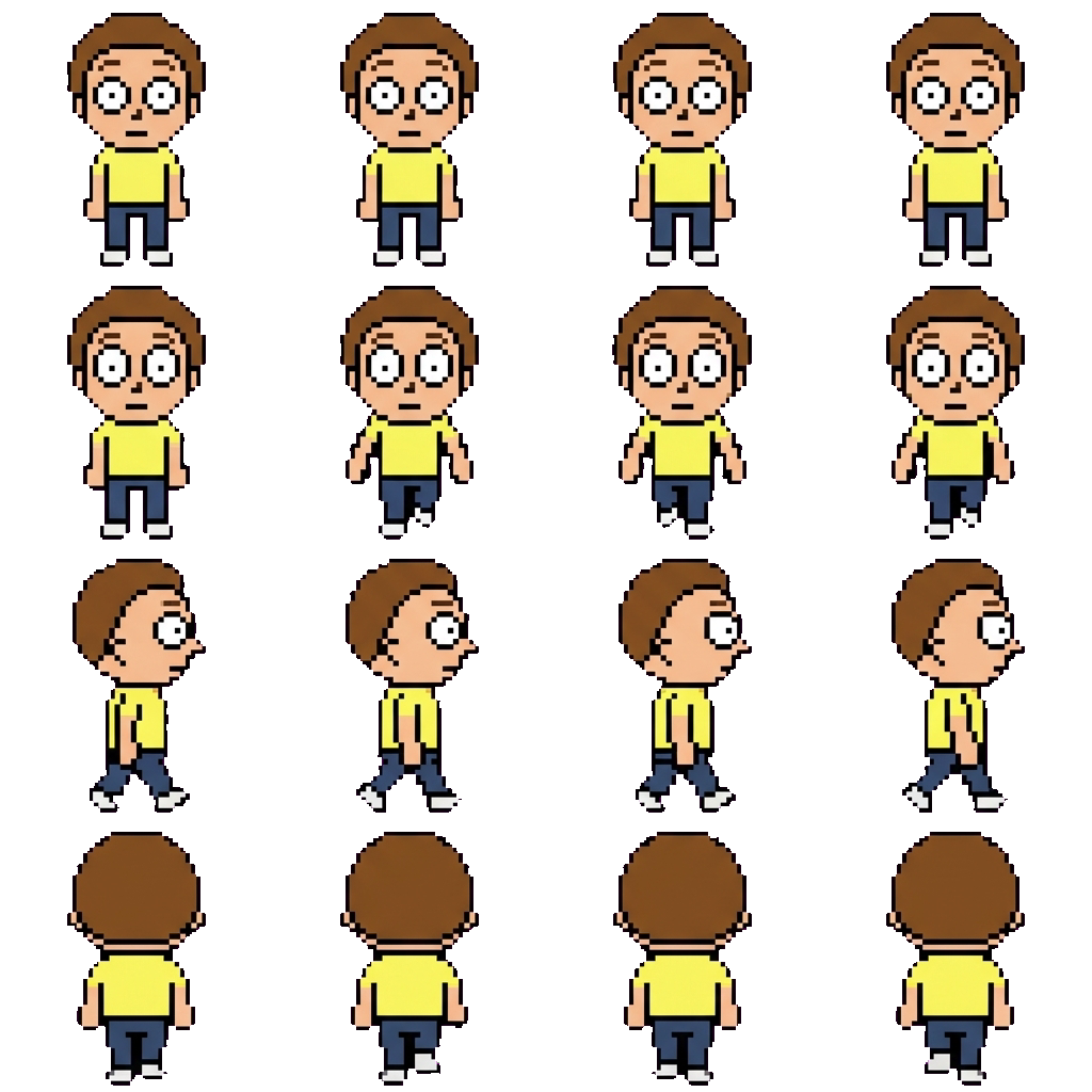 Морти movement sprite