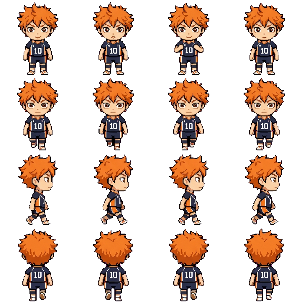 Shoyo Hinata movement sprite