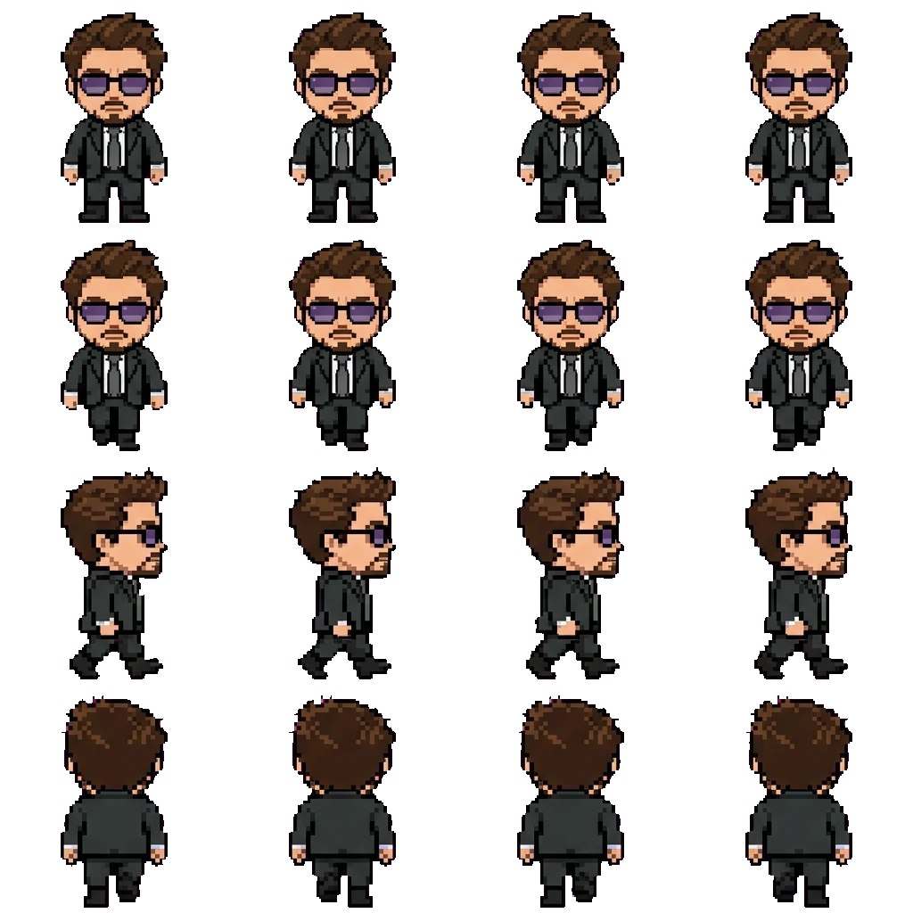 Тони Старк movement sprite