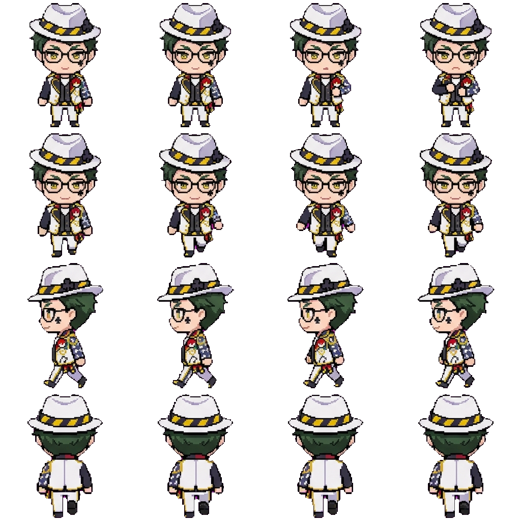 Trey clover movement sprite