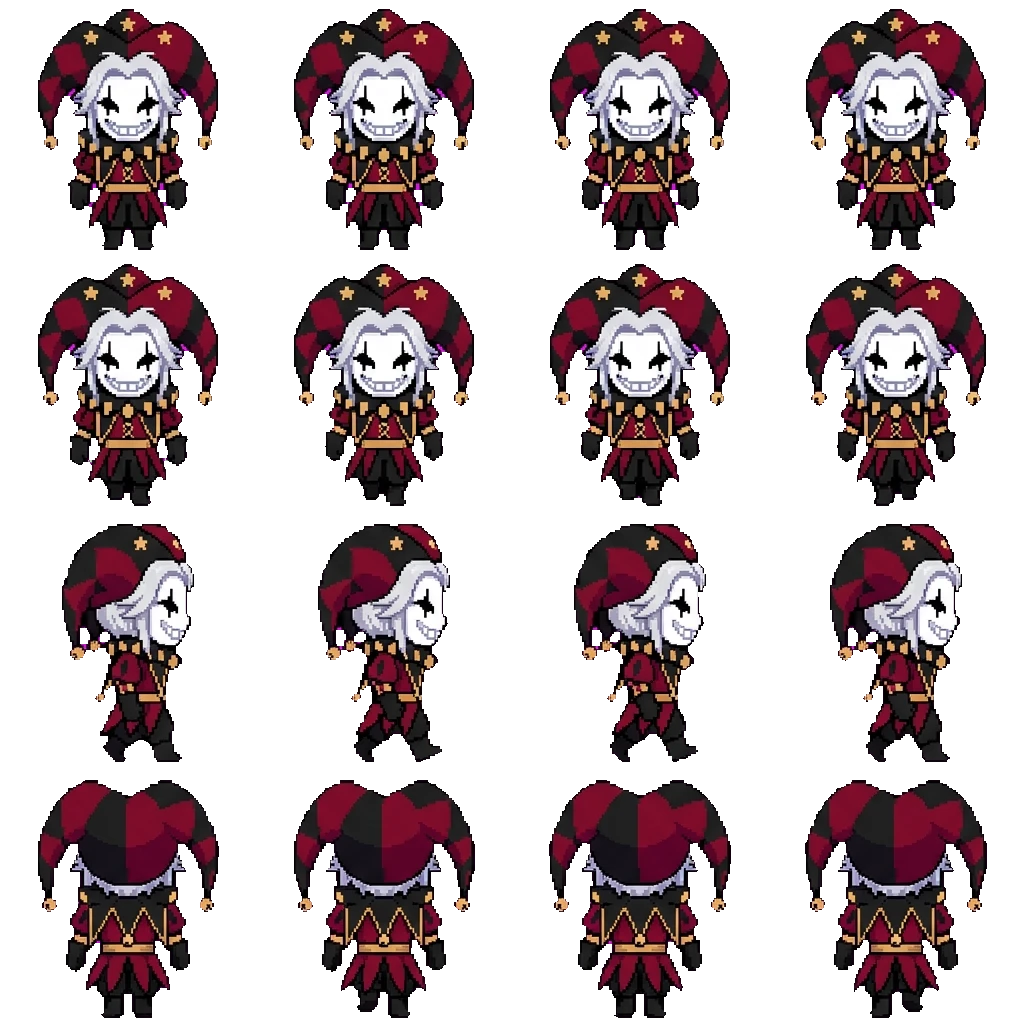 Pierrot movement sprite