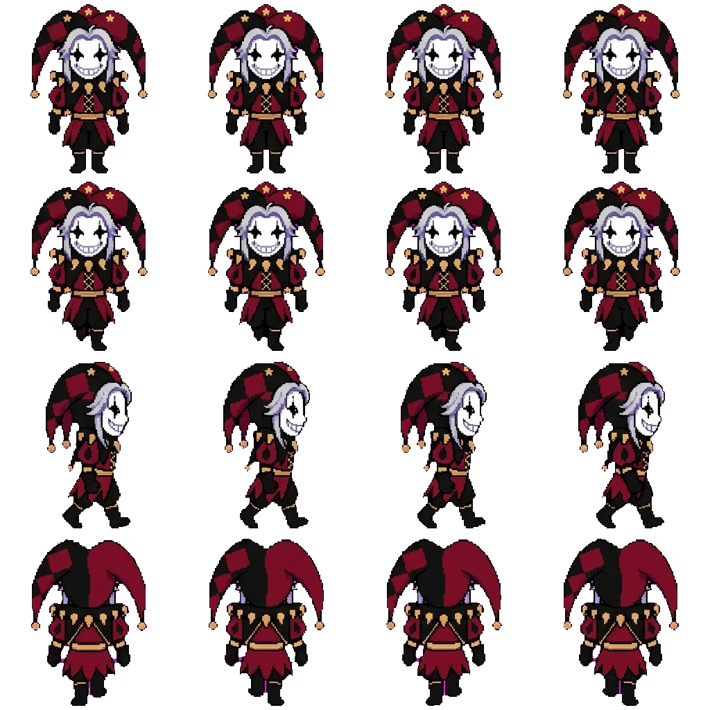 Pierrot movement sprite