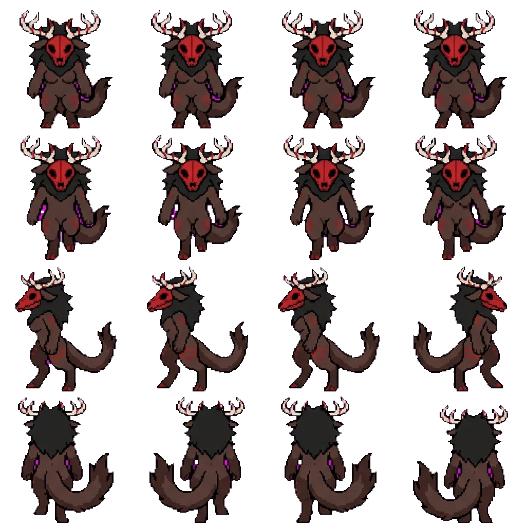 Rashra the Wendigo movement sprite