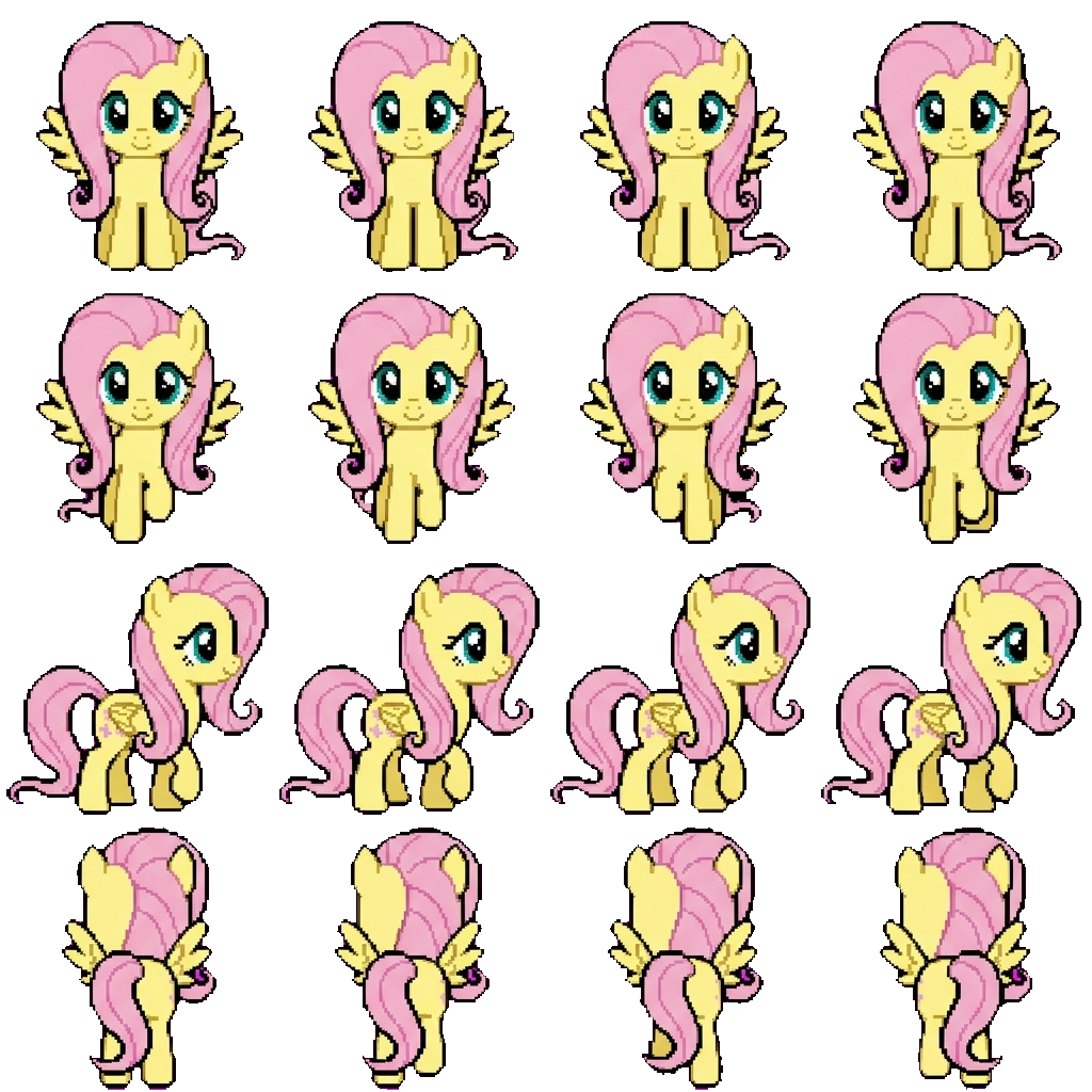 Fluttershy movement sprite
