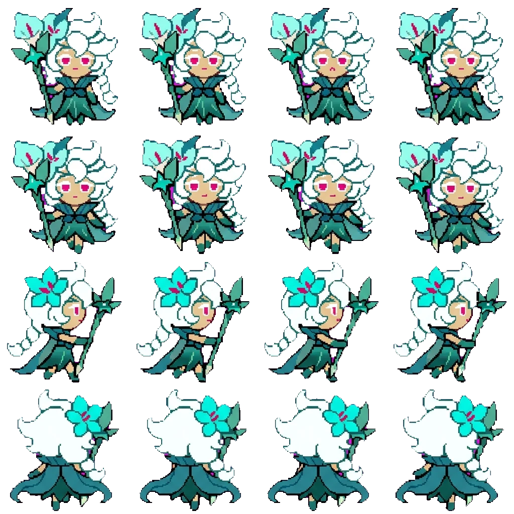White Lily Cookie movement sprite