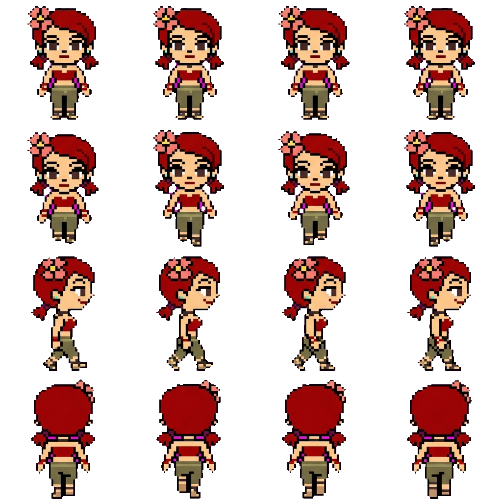 Zoey movement sprite