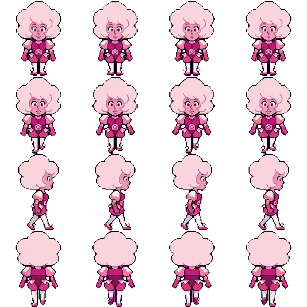Pink diamond movement sprite