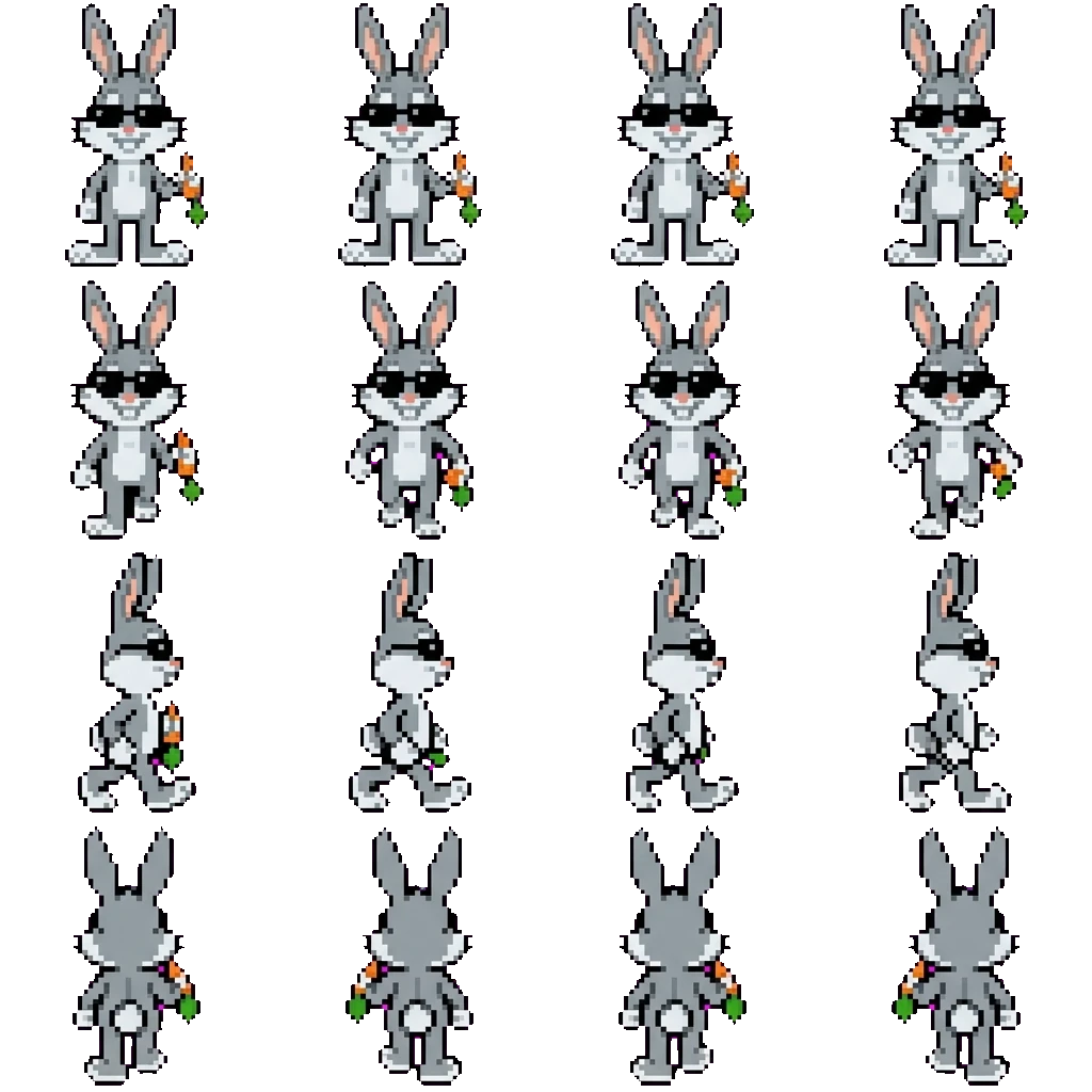 Bugs Bunny movement sprite
