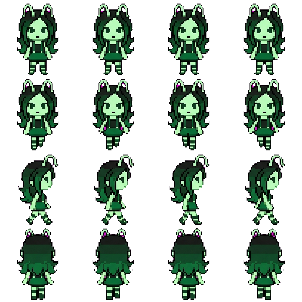 Luciana la marciana movement sprite