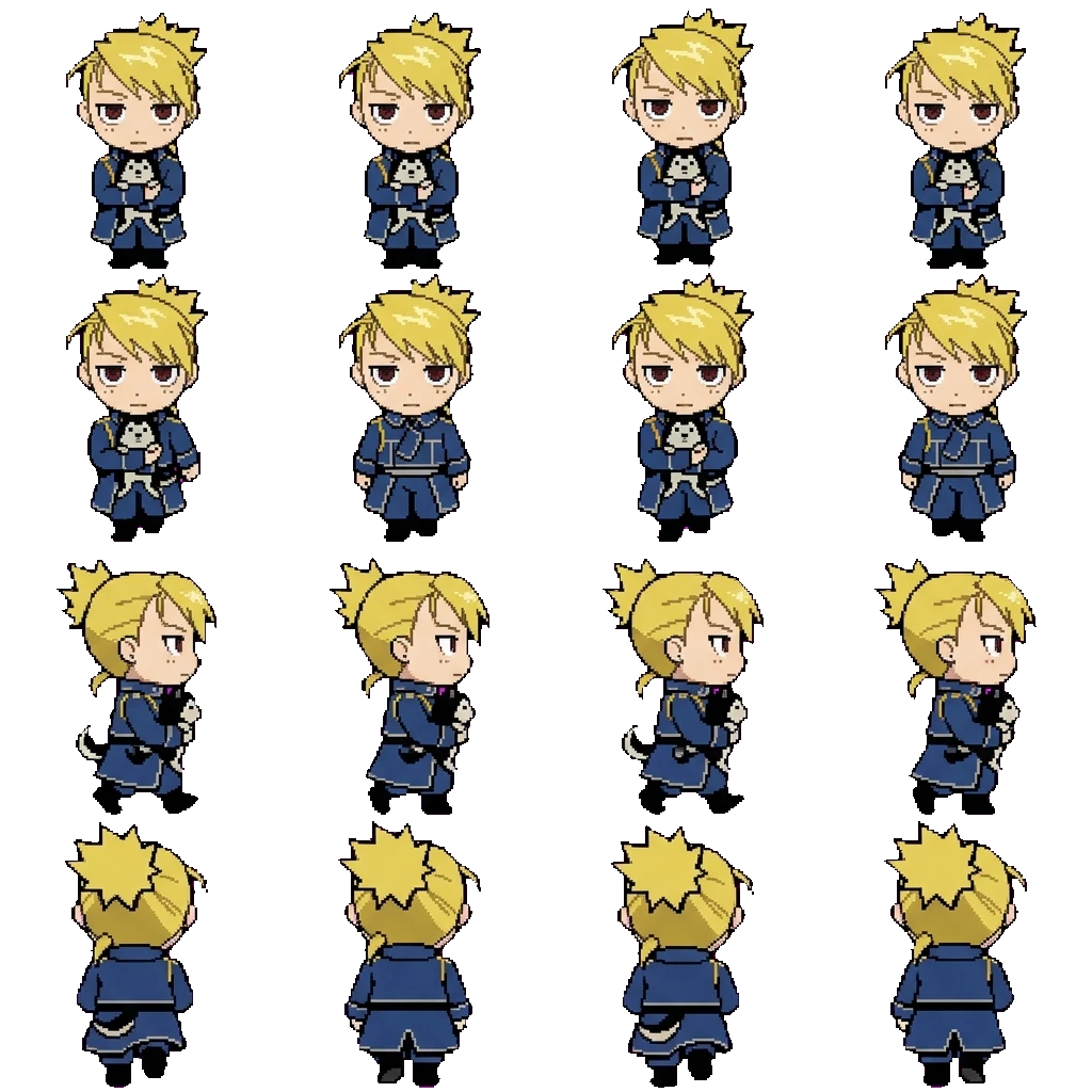 Riza Hawkeye movement sprite