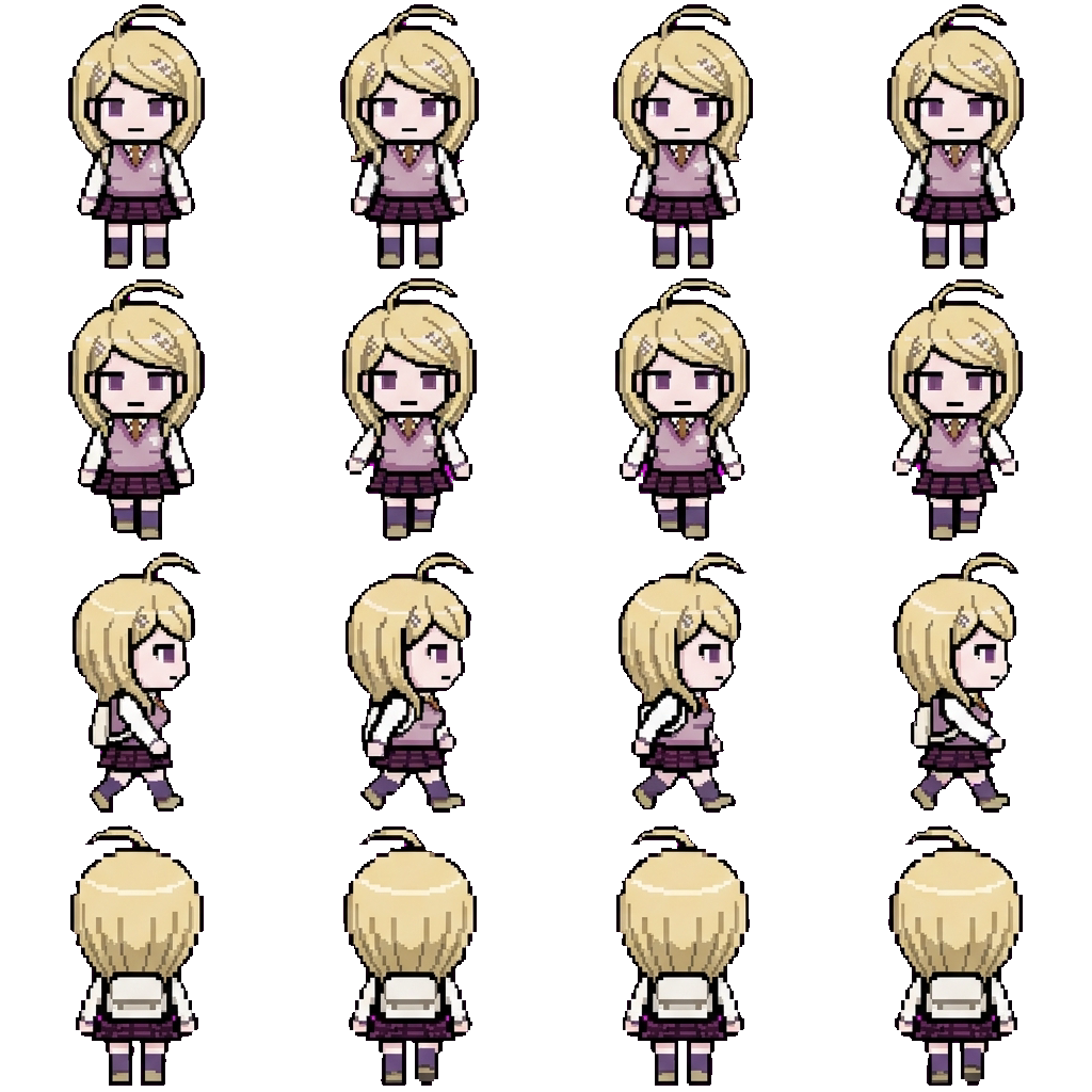 Kaede Akamatsu movement sprite