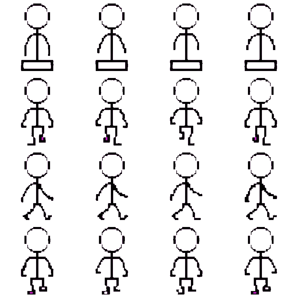 Stick Guy Stuck To A Box movement sprite