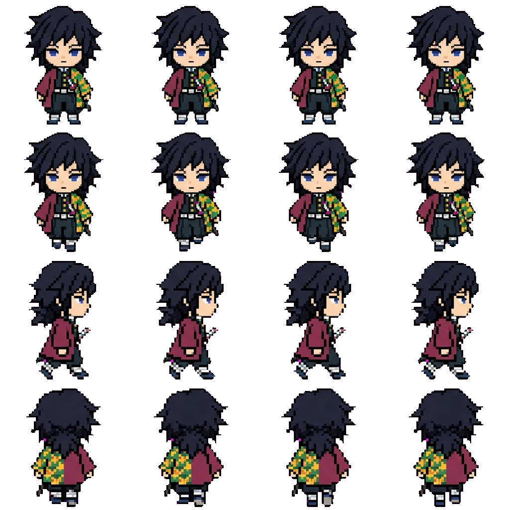 Giyu Tomioka movement sprite