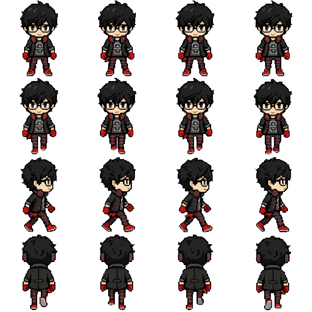 Ren Amamiya movement sprite