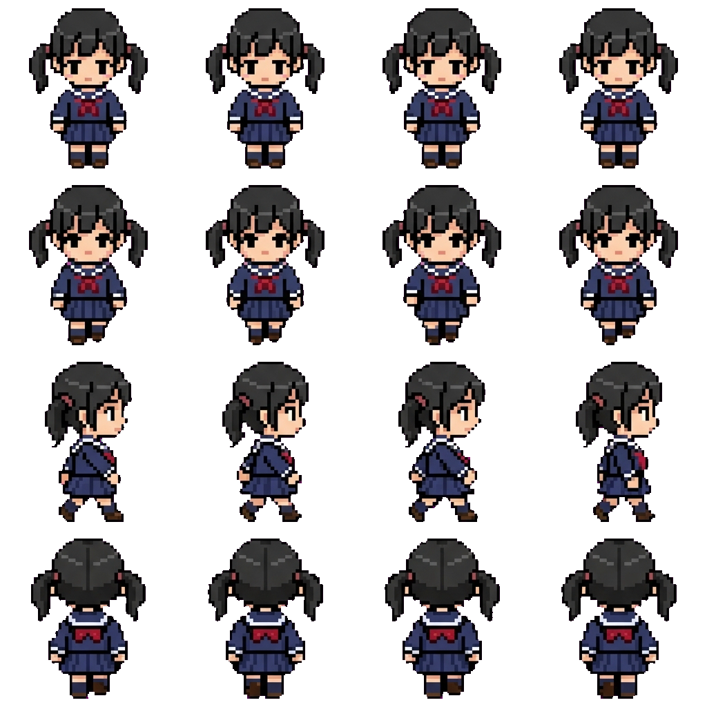 Sakuko movement sprite