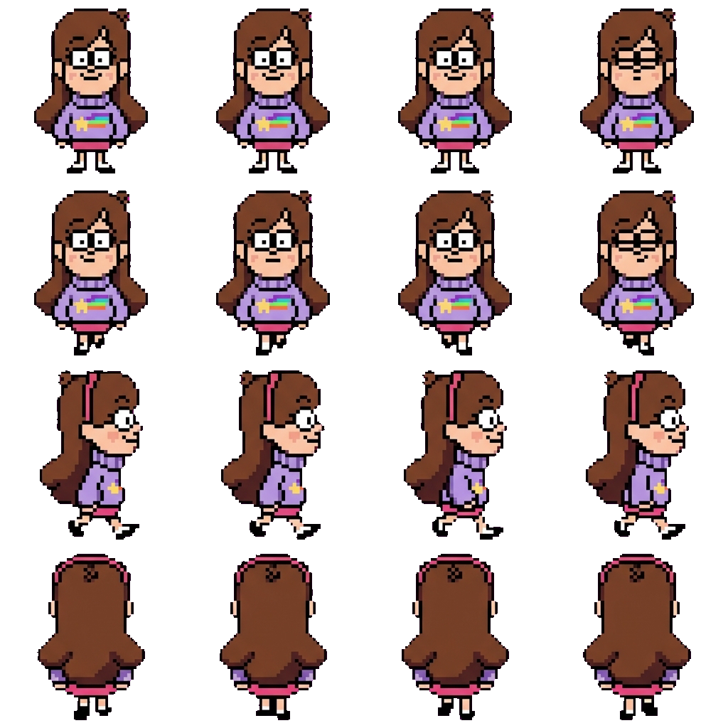 Mabel Pines movement sprite