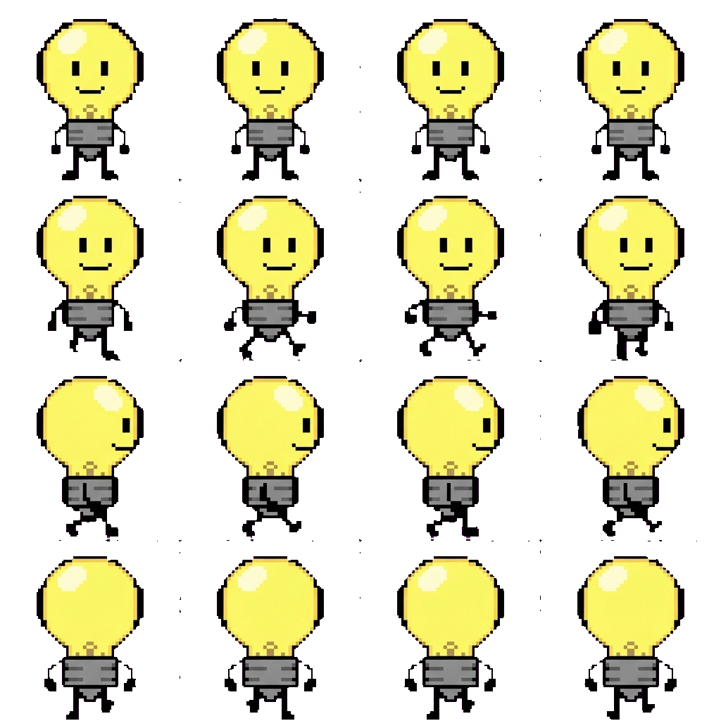Lightbulb movement sprite