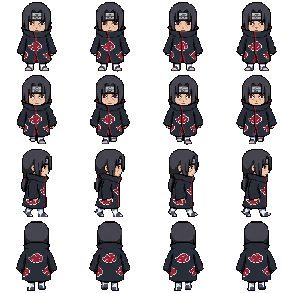Itachi Uchiha movement sprite